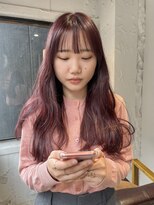 コフィー バイ メルト 吉祥寺(cofy by melt)&nbsp;【中澤彩乃】ラベンダーピンクレイヤーロングダブルカラー前髪