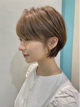 ロンド 銀座(Lond) ☆【春日美月】まろみベージュ×ショートボブ
