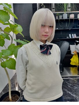 チュダック(ChuDuck) 韓国風《ホワイト》ハイトーン/ケアブリーチ/ダブルカラー