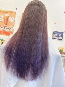 リッキイアリス シエスタ(RICKY Alice SIESTA) グラデーションカラー パープル