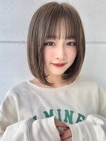 サンド 池袋 2nd(sand)&nbsp;切りっぱなし韓国内巻きボブ/ブリーチなし透明感カラー/池袋