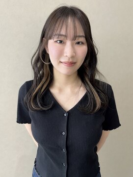 ミリ 奈良店(mm) インナーカラー/くびれヘア/近鉄奈良/学生/ベージュ/インナー