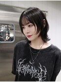 黒髪ボブウルフ