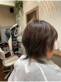 インナーカラーとショートウルフ