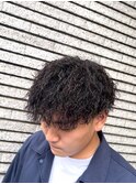 メンズパーマツイストパーマメンズスタイルピンパーマ刈り上げ