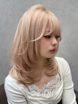 ロンド レア 天神大名店(Lond Le’a) イヤリングカラー/外ハネボブ /縮毛矯正/レイヤーボブ/艶髪