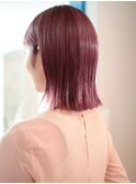 ■艶ボルドー/ショコラピンク/外ハネボブ/くびれヘア元町21-7