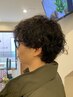【メンズ】カット+ツイストスパイラルパーマ+頭浸浴