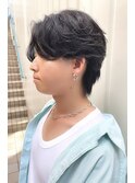 毛流れセンターパート