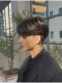 メンズ センターパート 毛流れパーマ メンズパーマ