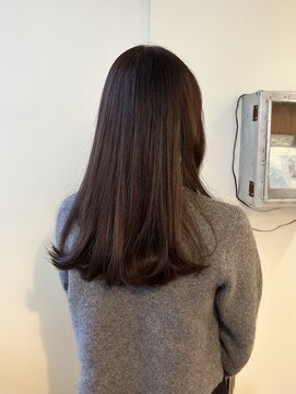 ノンジアミン黒髪暗めカラーココアベージュチョコレートカラー