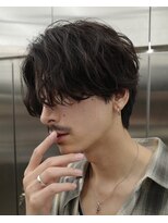 フィフス 原宿(fifth) 原宿緩めシャドウパーマルーズパーマメンズカットセンターパート