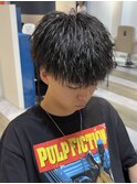 パイルツイストツイストスパイラルツイストメンズパーマ