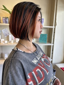 ガール(Girl) BLACK Orange contrasthighlight