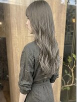 ニコリヘアワークス(nicori hair works)&nbsp;ロング×ハイトーン×フォギーベージュ1