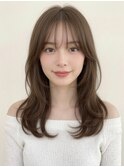 【NOA】髪質改善くびれ顔まわりレイヤーセミロング
