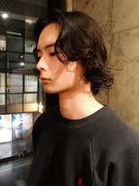 ノラジャーニー(NORA Journey)&nbsp;メンズボブウルフメンズミディアムレイヤーカットメンズウルフ