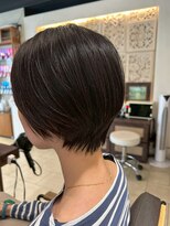 ヘアリゾート粋 ティガ 池袋店(tiga)&nbsp;ナチュラルショート/レイヤーカット/ダークブラウン