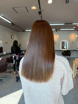 パーミルヘアーピピ(permille hair pipi) ロング×髪質改善ストレート×ベージュ