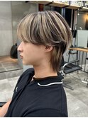 【GEEKS渋谷】シースルーマッシュ/デザインカラー/ベージュ/韓国