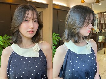 ナナナパレナ 梅田店(nanana parena)の写真/《小顔魅せを叶える顔周り＆前髪カット★》一人ひとりの髪質や骨格を丁寧に見極め、印象をガラリとCHANGE♪