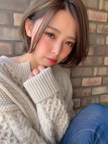 ボタニウム バイ アールサロン(BOTANIUM by RrSALON)&nbsp;コントラストハイライトショートボブ☆AMU