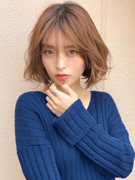アグ ヘアー ルーナ 富山高岡店(Agu hair luna) 《Agu hair》大人かわいいエアリー質感ミディ