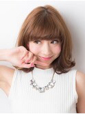 〈NOB戸塚店〉パッツン前髪厚めバング切りっぱなし外ハネボブ
