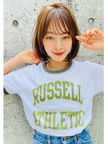 レニーバイエース(LANY by ACE)&nbsp;【LANY横浜】内巻きボブ×オリーブベージュ