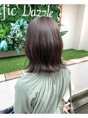 【神戸三宮】赤み消し　透明感　ブリーチなし　ダークグレージュ