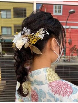 ノイ(neu) 水引アレンジ【静岡/髪質改善/デザインカラー】