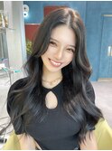 【juu.】navy black×韓国くびれロング