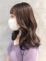 アルバム 渋谷パルコ(ALBUM) くびれベージュ_チェリーブラウンフェミニンロング_ba430131