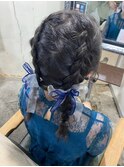 ヘアセット/ヘアメイク/巻きおろし/逆毛/卒業式[新宿/新宿駅]