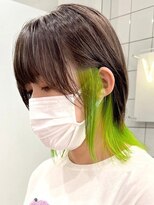 ウィコ 新宿(WICO)&nbsp;インナーライムグリーン[新宿駅/イメチェン/チェリーブラウン]