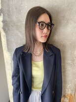 ハマモト&nbsp;パツッと感のあるロング