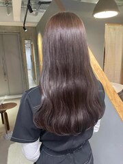 ラベンダー/ラベージュ/aujua/髪質改善ケアカラー/ケアカラー