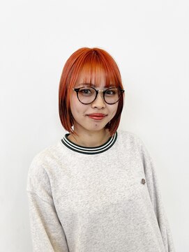 トップスタイル シズオカ(TopStyle SHIZUOKA) ボブ×オレンジ×美髪