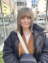 カフ(CAF)&nbsp;CAF FUKO グレーシルバー/ウルフカット//似合わせ/大阪/心斎橋