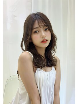 オリジンズヘアーセカンド 守谷店(Origins hair 2nd) シースルーバング×くびれヘア×ベージュカラー×BYKARTE TR