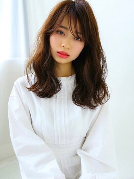 ソヨン 池袋店(SOYON) ショコラカラー 抜け感 小顔バング