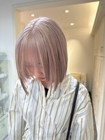 ベレーザ 渋谷(BELEZA)&nbsp;6587ミルクティーアッシュハイトーンカラー韓国タンバルモリボブ