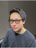 ビジネスカジュアル セイムレイヤーベリーショート アップバング