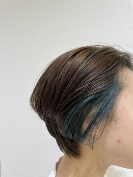 ケンジ 平塚 アネッタ(KENJE annetta) ショートインナーカラー【グリーン】