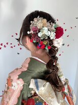 パーティー PAR-TY 芦屋店 【ヘアアレンジ】あみおろしスタイル【着付け】