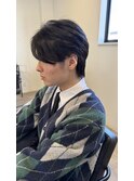 20代30代40代メンズ韓国風センターパートウルフヘア清潔感