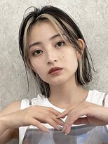 エリマ 武蔵小杉(elima) 武蔵小杉くびれショート切りっぱなしボブベージュカラー30代★