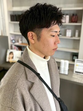 セプト 天神大名(SEPT.) ツーブロック アップバング ビジネス 爽やか 眉カット