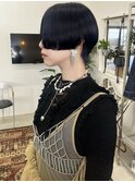 ラインショート×ネイビーカラー