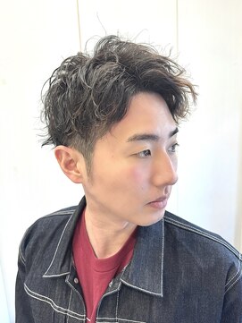 ヘアーアンドグルーミング ヨシザワインク(HAIR&GROOMING YOSHIZAWA Inc.) メンズパーマツーブロックショートツイストスパイラル理容室